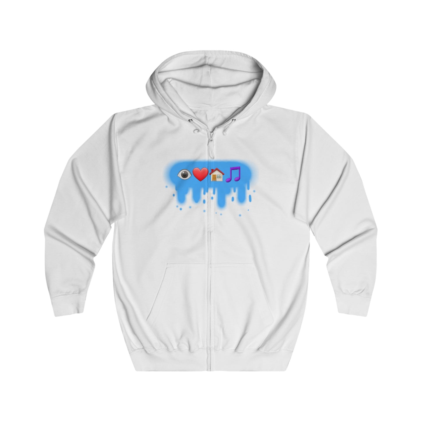 I Fucking Love House Music Unisex Fullzip Hoodie