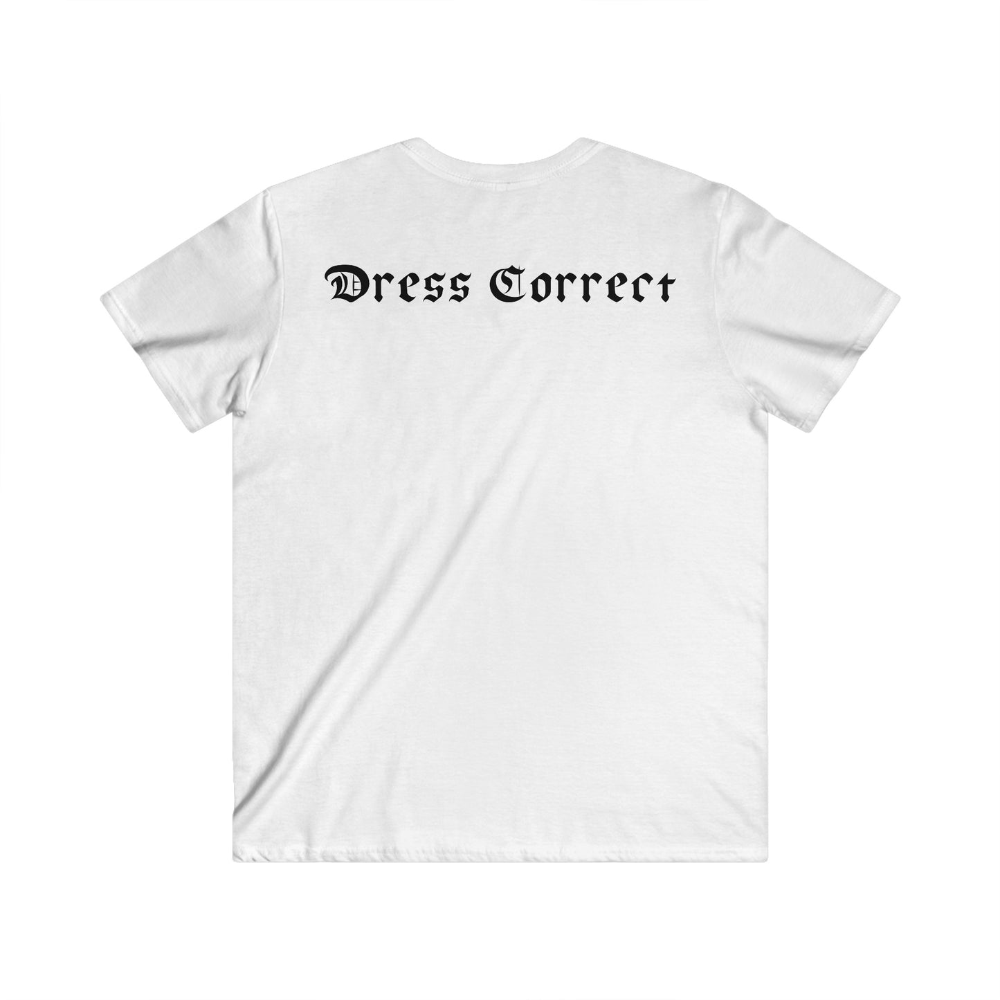 Unisex Black Rose V-Neck T-Shirt